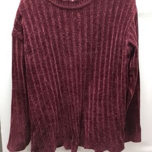 Ava & Viv Rich Burgundy Cowl Neck Sweater